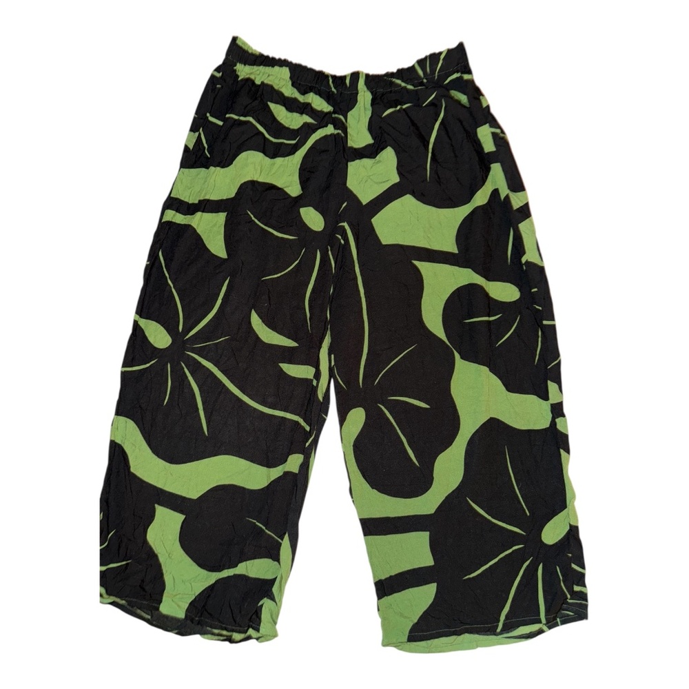 Simply Sisters Hawaii Wide Leg Cropped Pants L